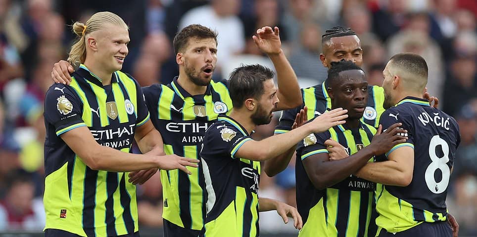 West Ham 1-3 Man City - Премьер-лига: текущий счет, новости о командах и обновления, Эрлинг Холанд забивает ЕЩЕ ОДИН хет-трик